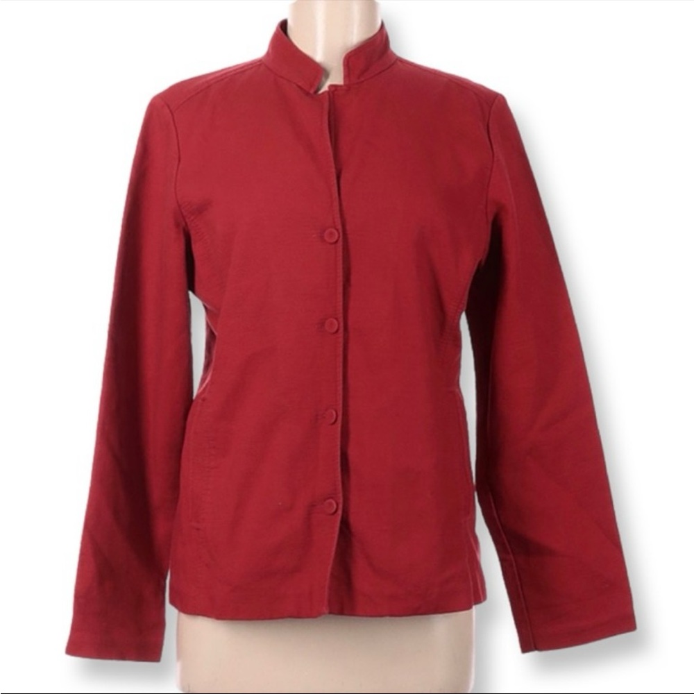 Eileen Fisher Red Jacket
